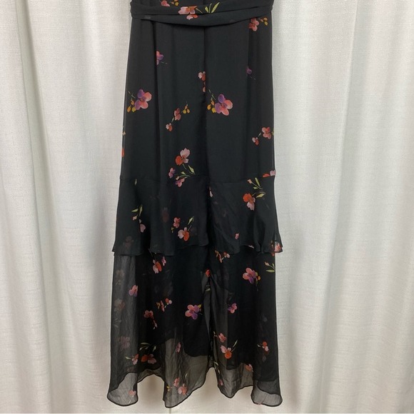 City Chic Black Floral Petal Rain Maxi Dress Sz.S/16 NWT - Picture 12 of 15